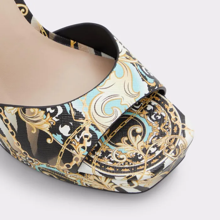 Prisilla Black Multi Women ALDO Heels