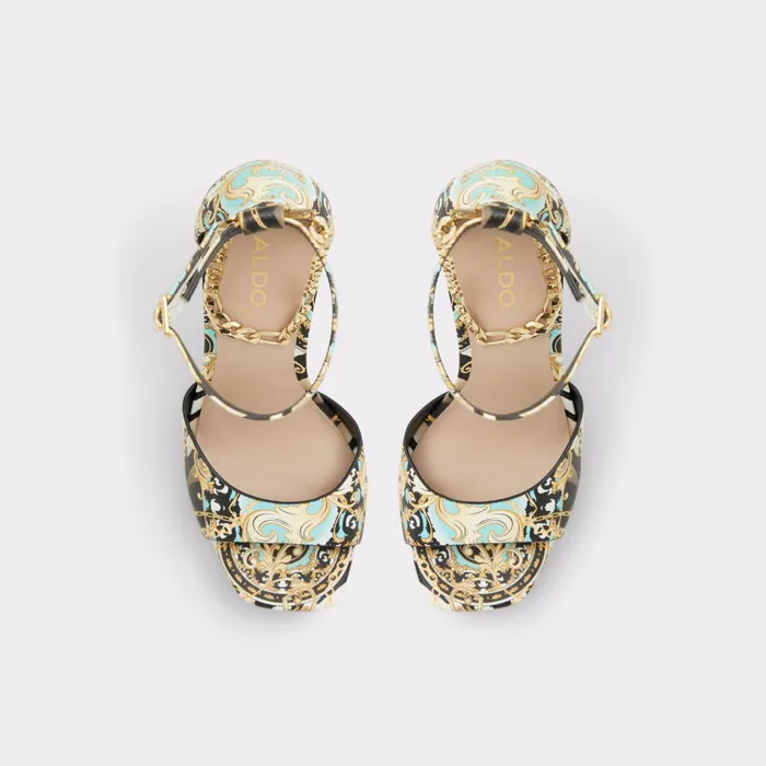 Prisilla Black Multi Women ALDO Heels