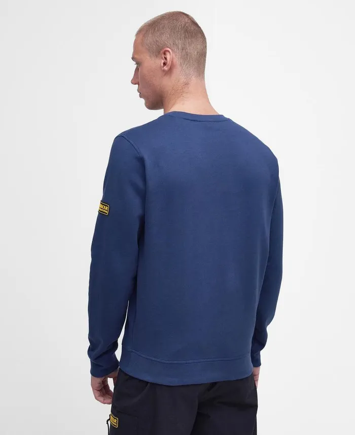 Racer Badge Sweatshirt Classic Black Men Barbour Hoodies and Sweatshirts
