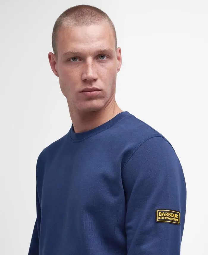 Racer Badge Sweatshirt Classic Black Men Barbour Hoodies and Sweatshirts