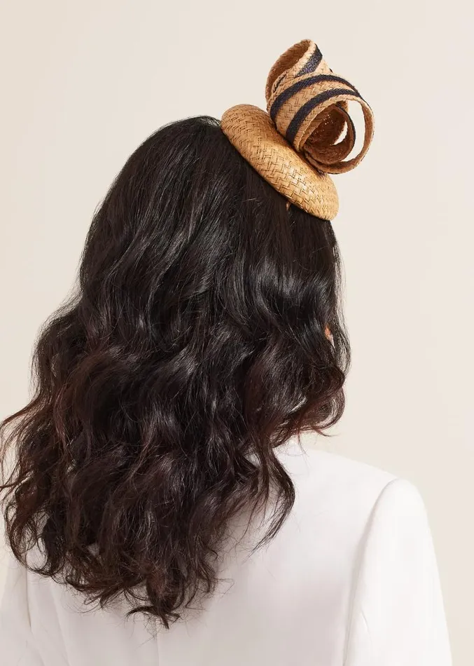 Raffia Twist Pillbox Natural Women Phase Eight Fascinators and Hats
