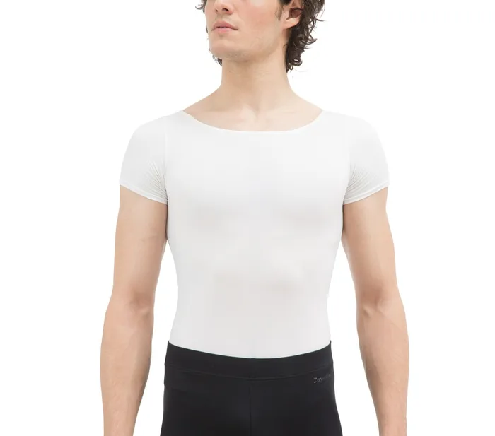Repetto Mens Short sleeved leotard Short Sleeved Leotard White