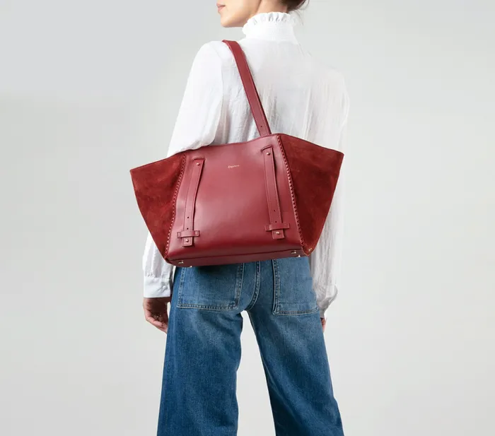 Repetto Womens Shoulder Bags Double Vie Bag Navy Blue Popular
