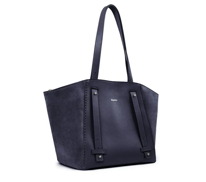 Repetto Womens Shoulder Bags Double Vie Bag Navy Blue Popular