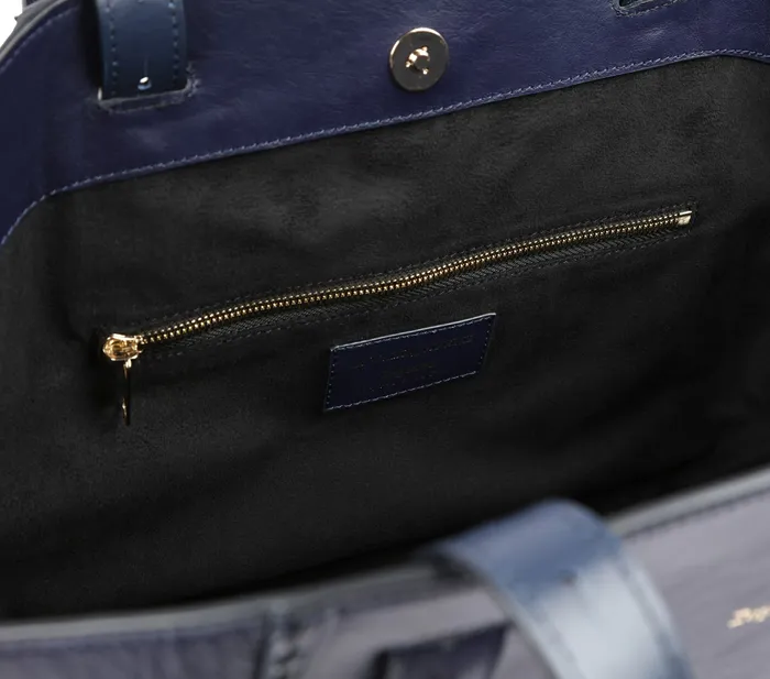 Repetto Womens Shoulder Bags Double Vie Bag Navy Blue Popular