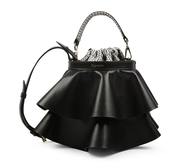 Repetto Womens Shoulder Bags Envole Bag Black Popular