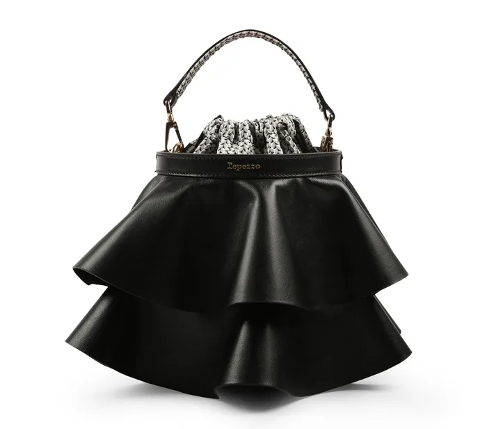 Repetto Womens Shoulder Bags Envole Bag Black Popular