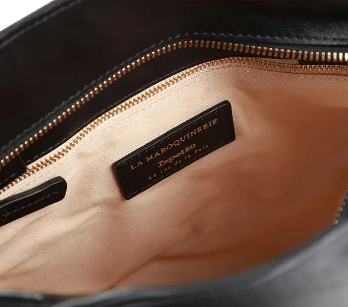 Repetto Womens Shoulder Bags Rosace Shopping Bag Black Online