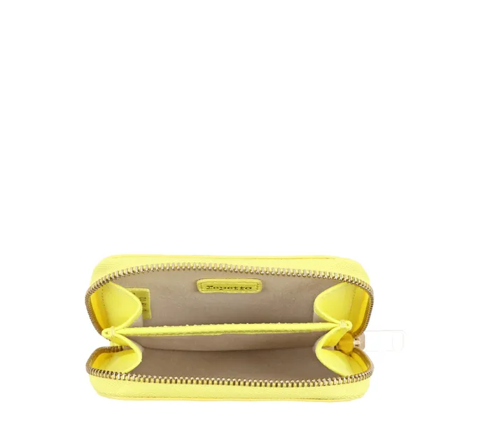 Repetto Womens Small Leather Goods Zippered Wallet Yellow Poussin On Sale