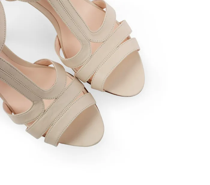 Repetto Womens Wedding Shoes Bikini Sandals Beige Gift for Friend