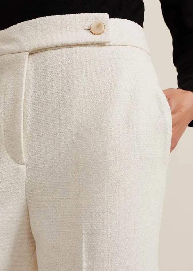 Ripley Boucle Culotte Ivory Women Phase Eight Trousers