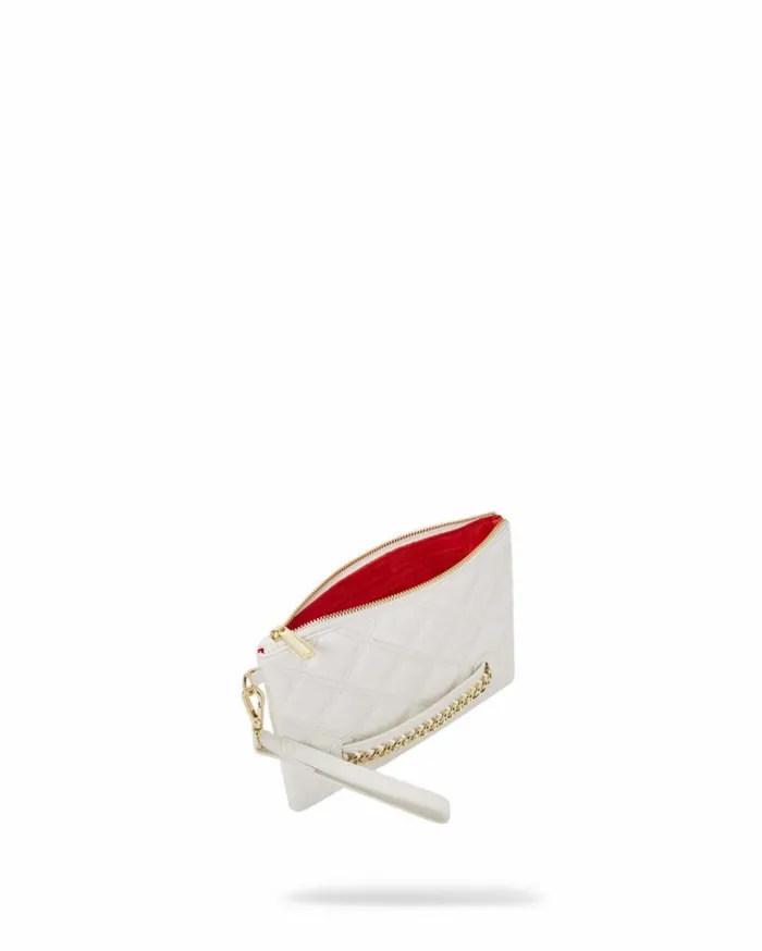 RIVIERA LE BLANC GOLD CHAIN SHARK CROSSOVER CLUTCH Bags SPRAYGROUND