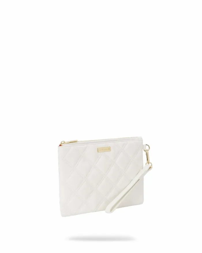 RIVIERA LE BLANC GOLD CHAIN SHARK CROSSOVER CLUTCH Bags SPRAYGROUND