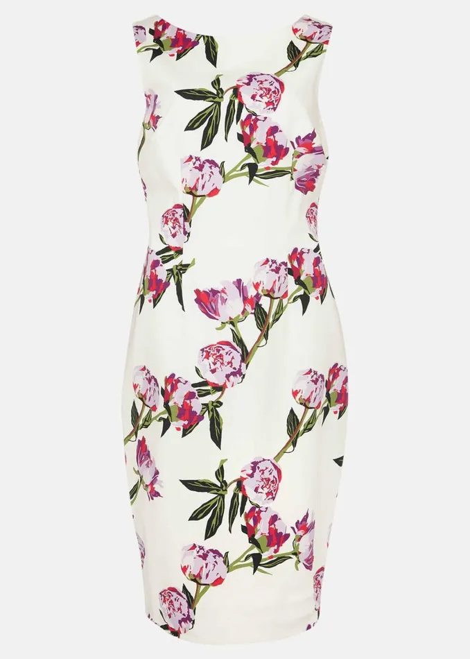 Rochella Peony Print Dress Ivorymulti Women Phase Eight Dresses