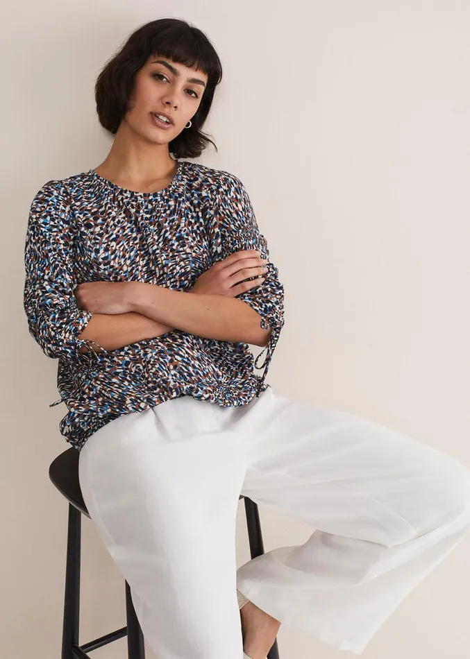 Rosalind Printed Top Multicoloured Women Phase Eight Tops and TShirts