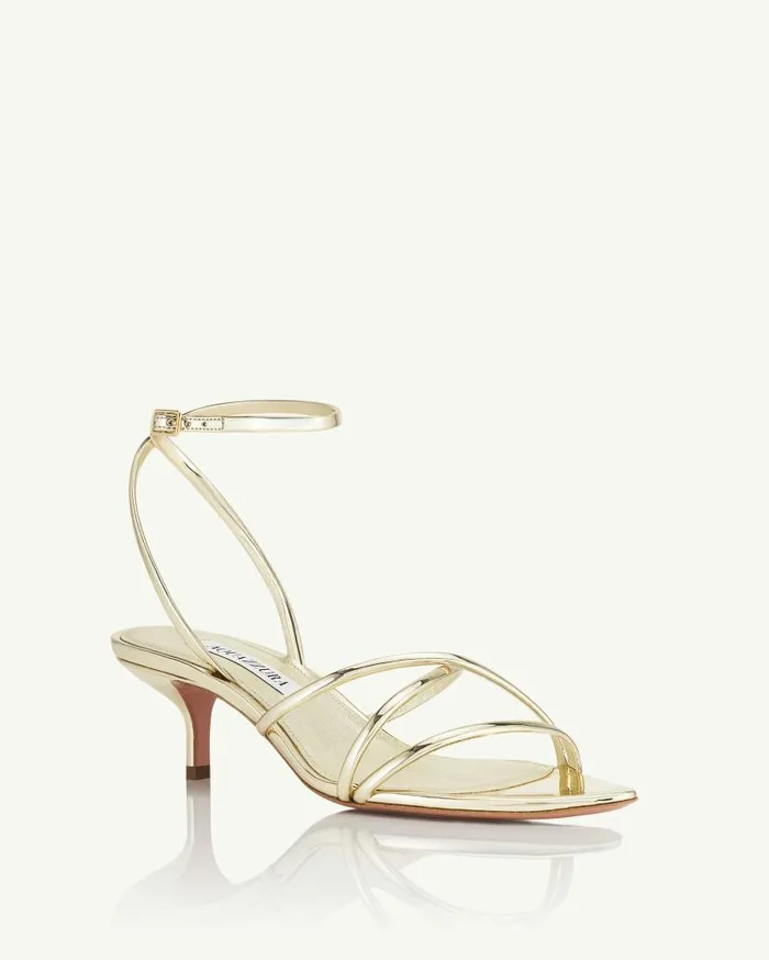 Roy Sandal 50 Gold Women Aquazzura Sandals