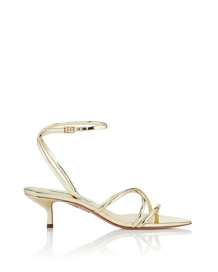 Roy Sandal 50 Gold Women Aquazzura Sandals Roy Sandal 50 Gold Women Aquazzura Sandals