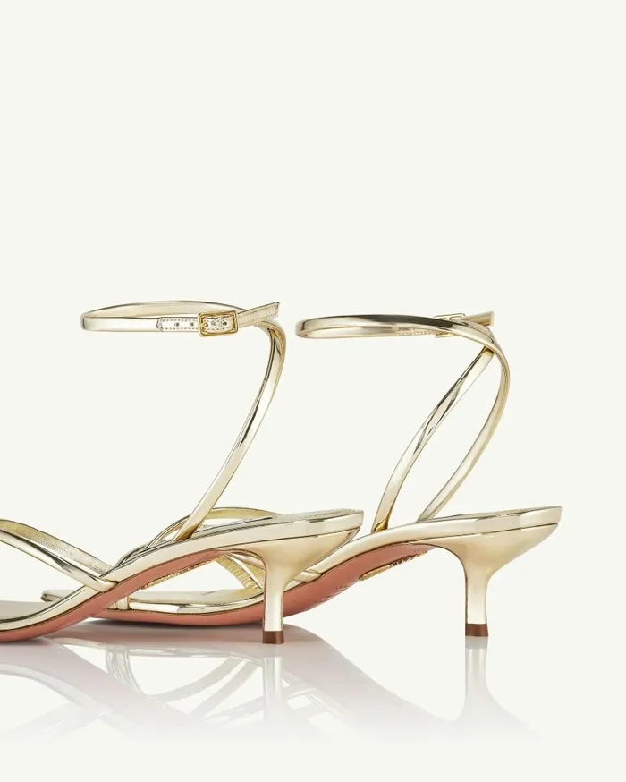 Roy Sandal 50 Gold Women Aquazzura Sandals Roy Sandal 50 Gold Women Aquazzura Sandals