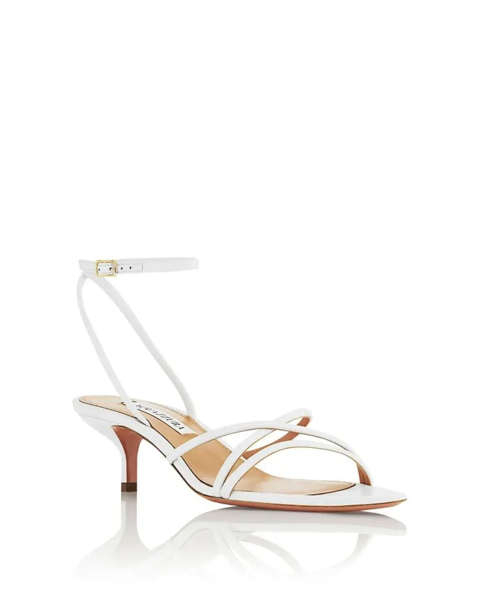 Roy Sandal 50 White Women Aquazzura Sandals Roy Sandal 50 White Women Aquazzura Sandals