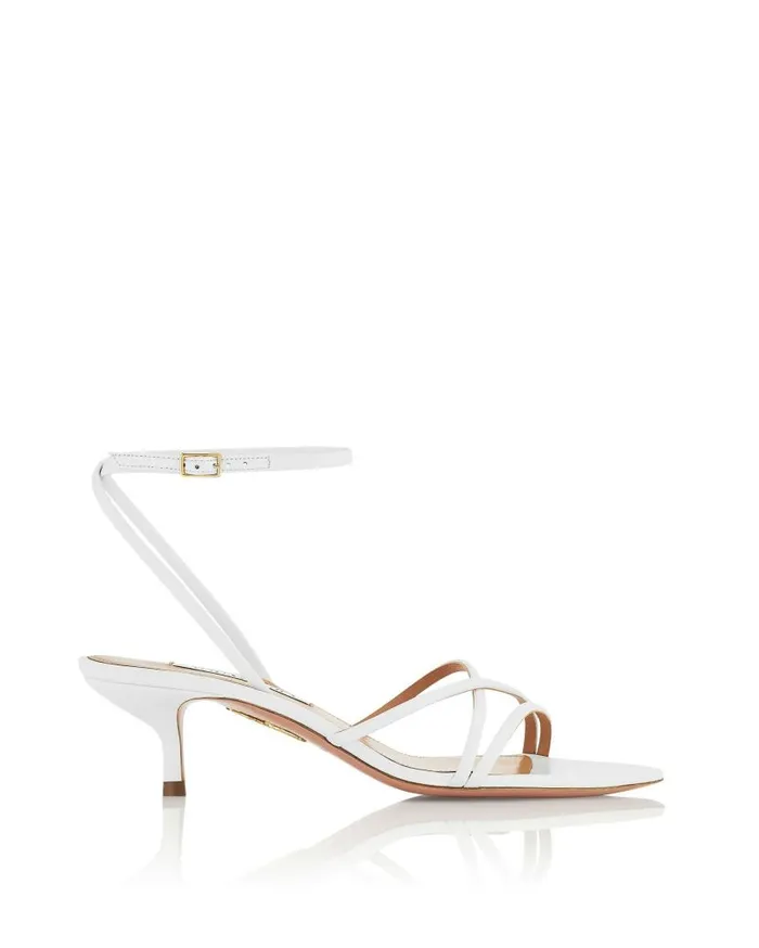 Roy Sandal 50 White Women Aquazzura Sandals Roy Sandal 50 White Women Aquazzura Sandals