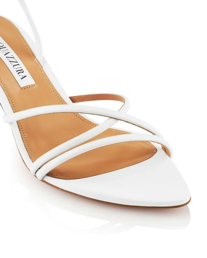 Roy Sandal 50 White Women Aquazzura Sandals Roy Sandal 50 White Women Aquazzura Sandals