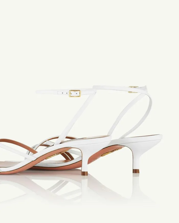 Roy Sandal 50 White Women Aquazzura Sandals Roy Sandal 50 White Women Aquazzura Sandals