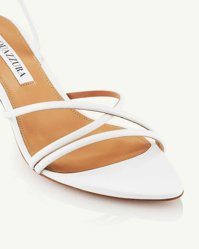 Roy Sandal 50 White Women Aquazzura Sandals Roy Sandal 50 White Women Aquazzura Sandals