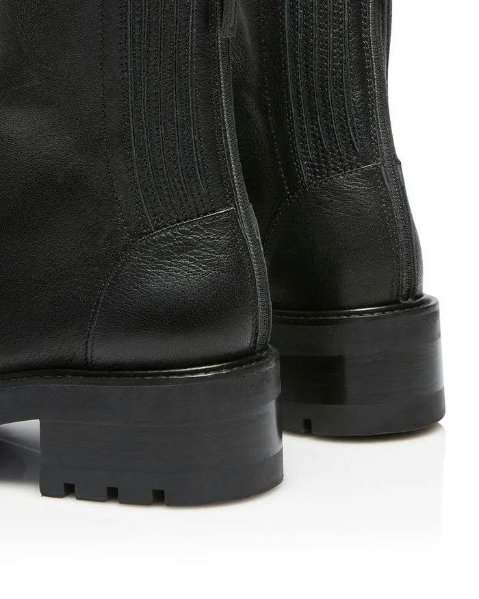 Saint Honore Combat Bootie Black Women Aquazzura Booties Saint Honore Combat Bootie Black Women Aquazzura Booties