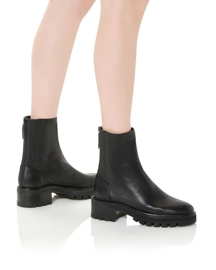 Saint Honore Combat Bootie Black Women Aquazzura Booties Saint Honore Combat Bootie Black Women Aquazzura Booties