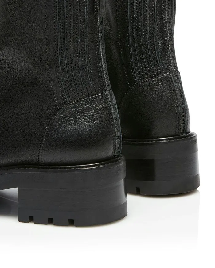 Saint Honore Combat Bootie Black Women Aquazzura Booties Saint Honore Combat Bootie Black Women Aquazzura Booties
