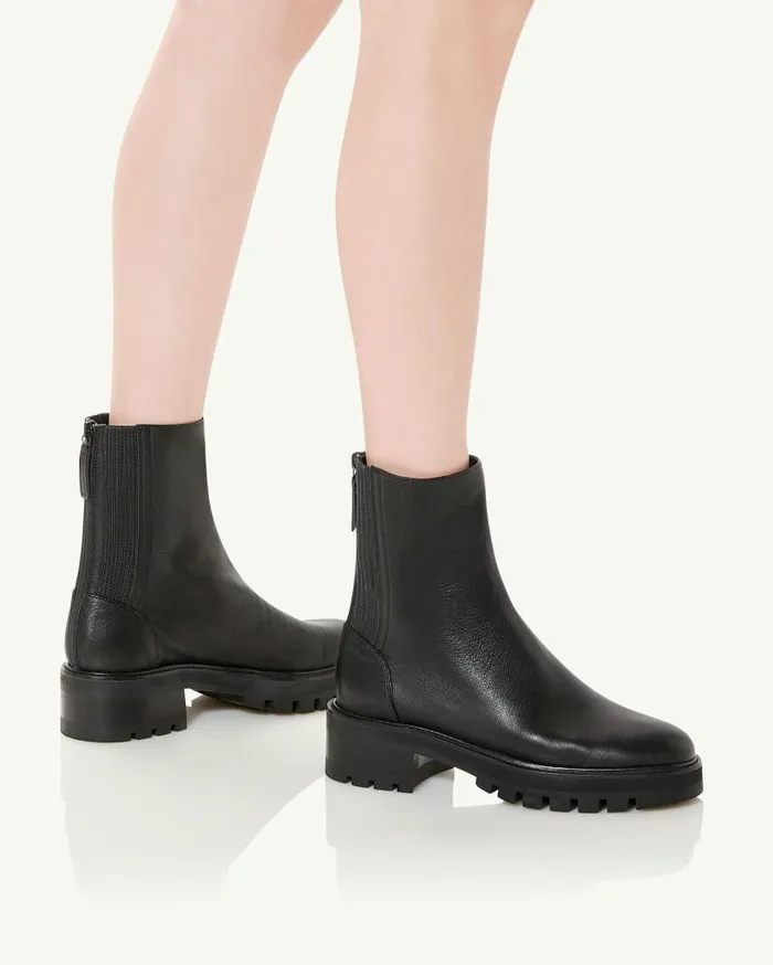 Saint Honore Combat Bootie Black Women Aquazzura Booties Saint Honore Combat Bootie Black Women Aquazzura Booties