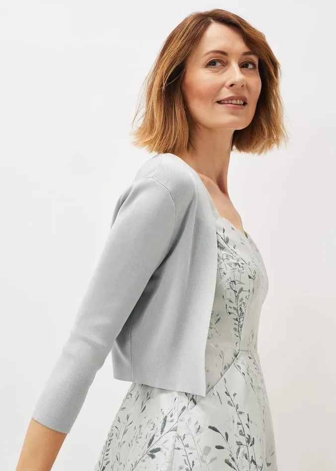 Salma Lightweight Knitted Jacket Eau De Nil Women Phase Eight Jackets