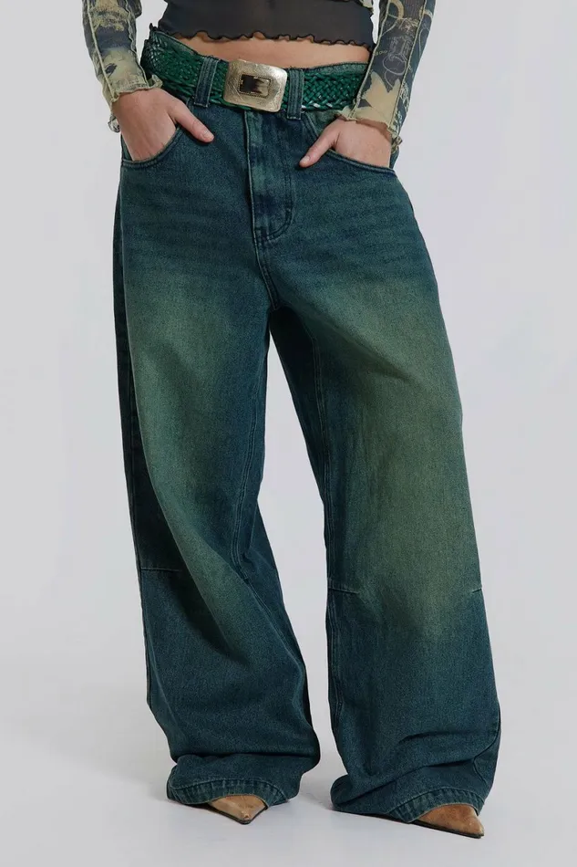 Sandblast Blue Wash Colossus Jeans Blue Women Jaded London Jeans