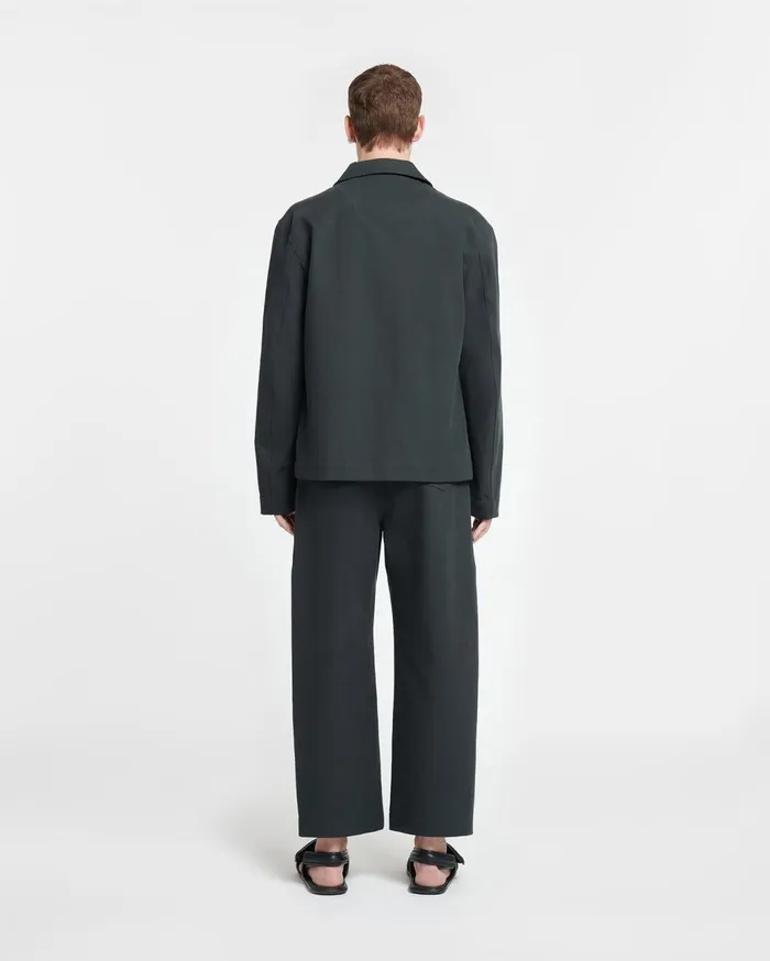 Saon Structured Twill Jacket Anthracite Men Nanushka Tailoring