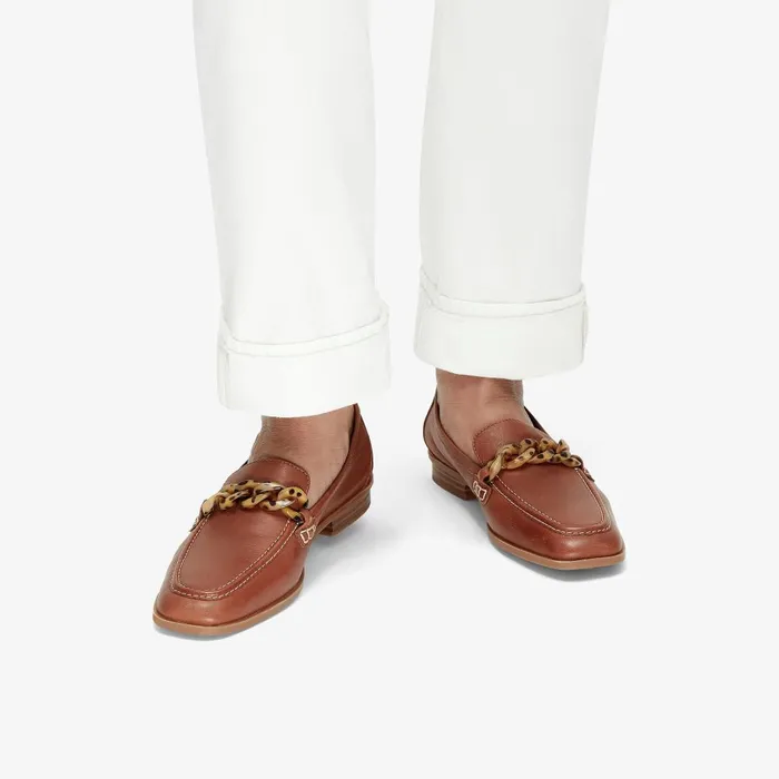 Sarafyna Iris Tan Leather Women Clarks SlipOns