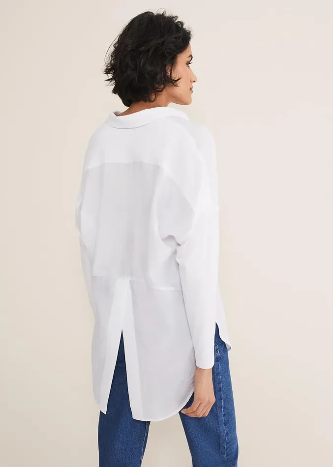 Saskia Woven Front Shirt White Women Phase Eight Shirts and Blouses