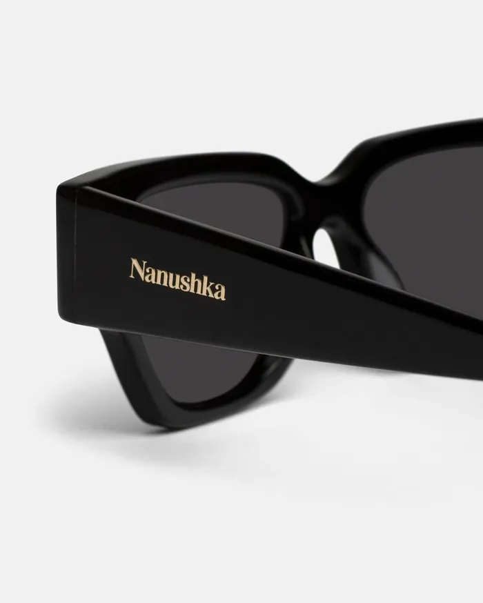 Sazzo BioPlastic DFrame Sunglasses GreyBlack WomenMen Nanushka Eyewear