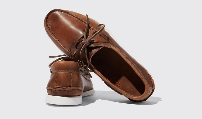 Scarosso Boat Shoes Men Orlando Cigar Cigar 8211 Calf