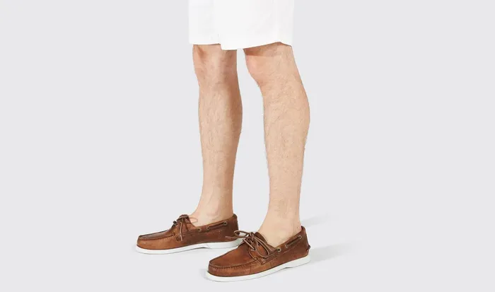 Scarosso Boat Shoes Men Orlando Cigar Cigar 8211 Calf