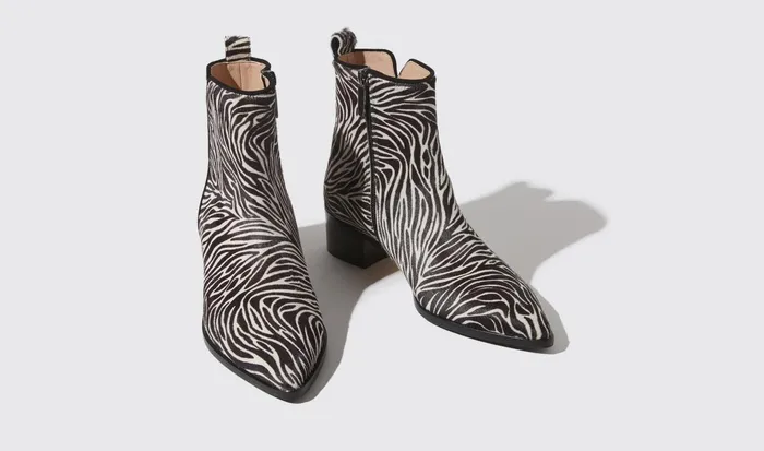 Scarosso Boots Women Alba Zebra Pony Zebra 8211 Pony