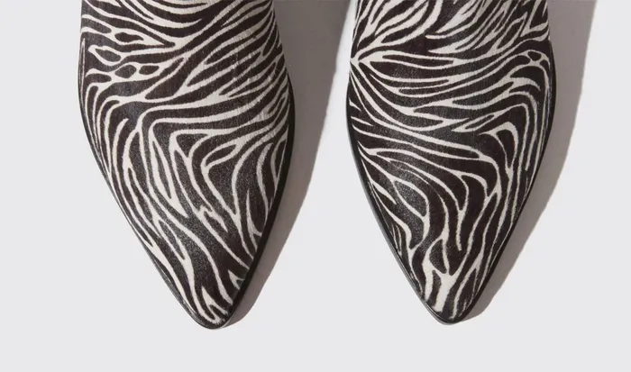 Scarosso Boots Women Alba Zebra Pony Zebra 8211 Pony