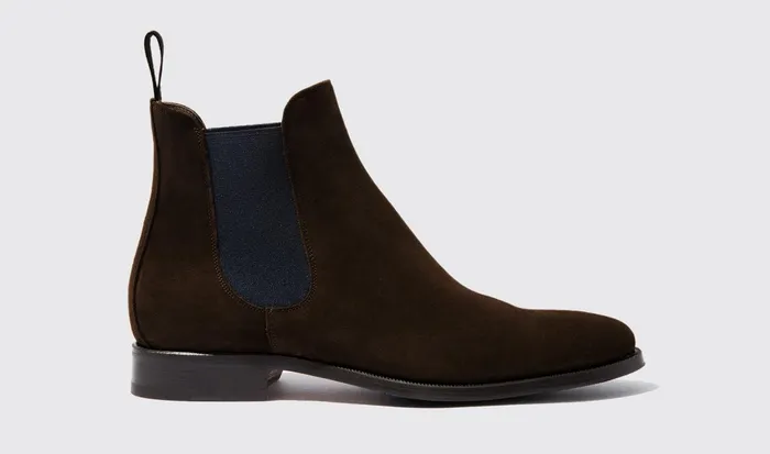 Scarosso Chelsea Boots Men Giancarlo Moro Scamosciato Brown Suede