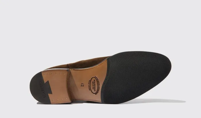 Scarosso Chelsea Boots Men Giancarlo Moro Scamosciato Brown Suede