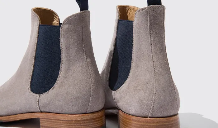 Scarosso Chelsea Boots Men Giancarlo Taupe Taupe Suede
