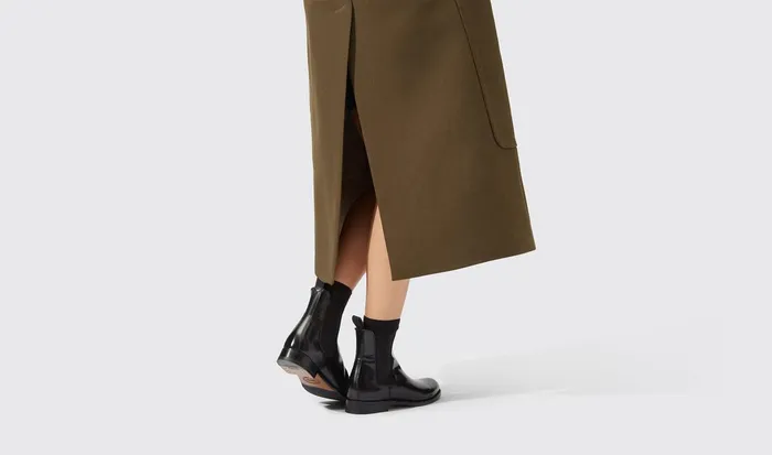 Scarosso Chelsea Boots Women Elena Black 8211 Calf