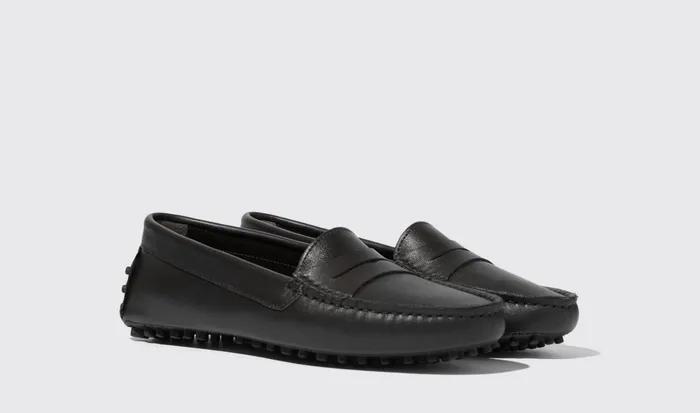 Scarosso Driving Shoes Women Ashley Black Black 8211 Calf