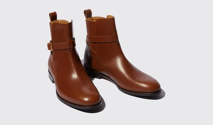 Scarosso Jodhpur Boots Women Lara Cognac Cognac 8211 Calf