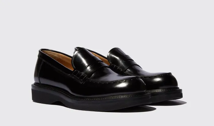 Scarosso Loafers Women Michelle Black Bright Black 8211 Brushed Calf