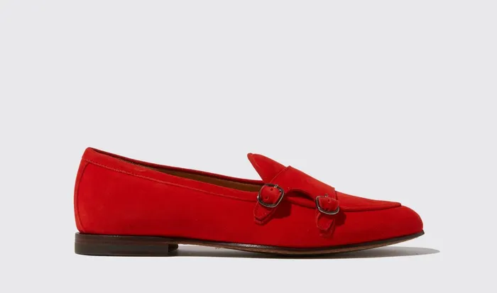 Scarosso Loafers Women Virginia Rossa Scamosciata Red 8211 Suede Leather