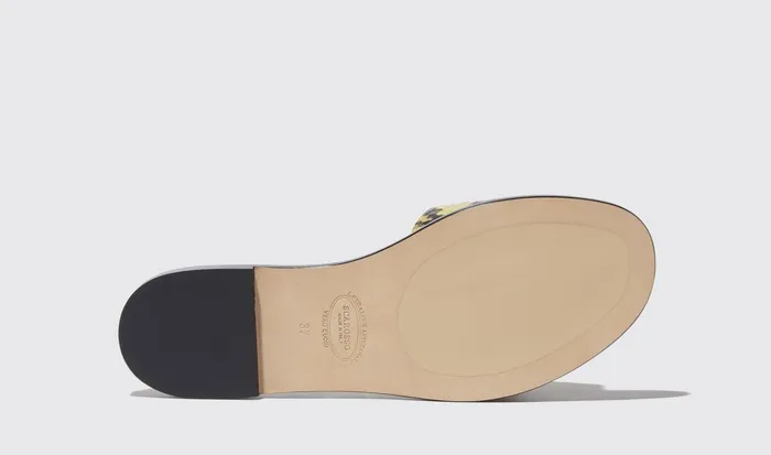 Scarosso Sandals Women Federica Gialla Elaphe Yellow 8211 Elaphe